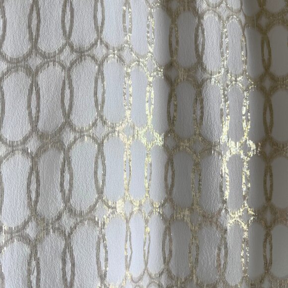 White House Black Market Silk Metallic Tank  Holiday Party Top Size M - Picture 6 of 8